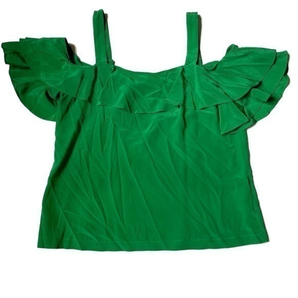 JCrew emerald green blouse size 6